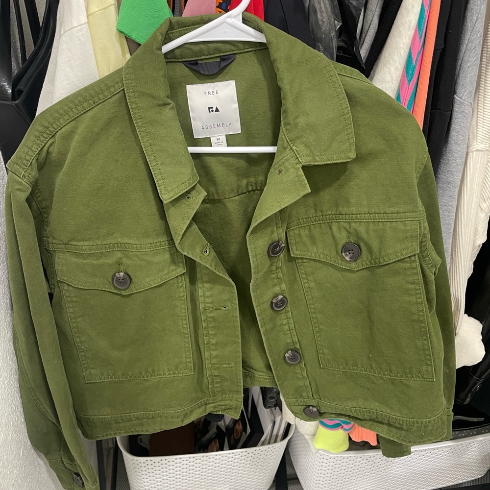 Free Assembly Women's Green Jacket